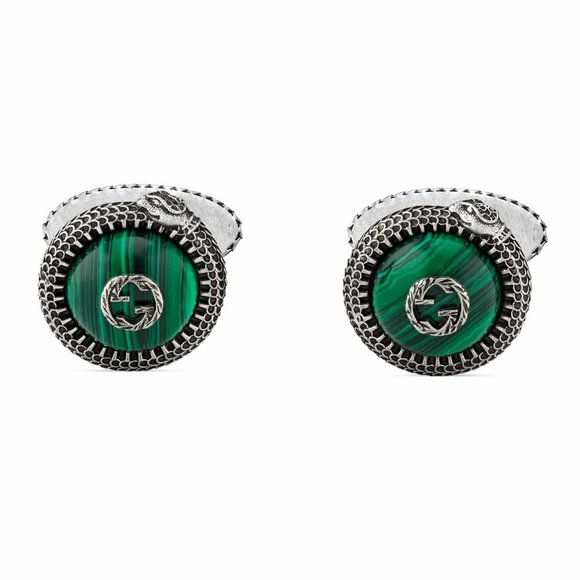 Authentic Gucci Garden GG Snake Cuff Links in Silver NEW IN BOX - Picture 3 of 9